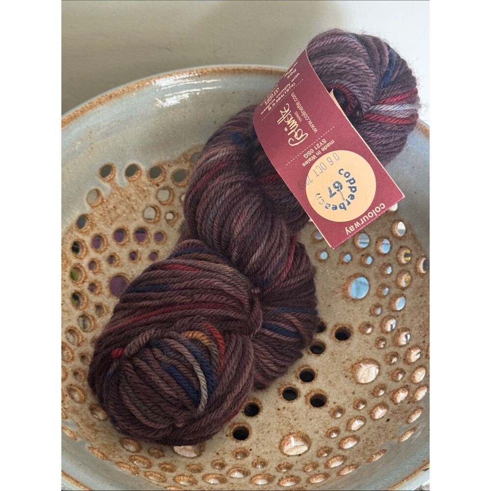 Colinette Hand-Dyed Merino Wool Yarn - Mulled Berry Tones One Skein